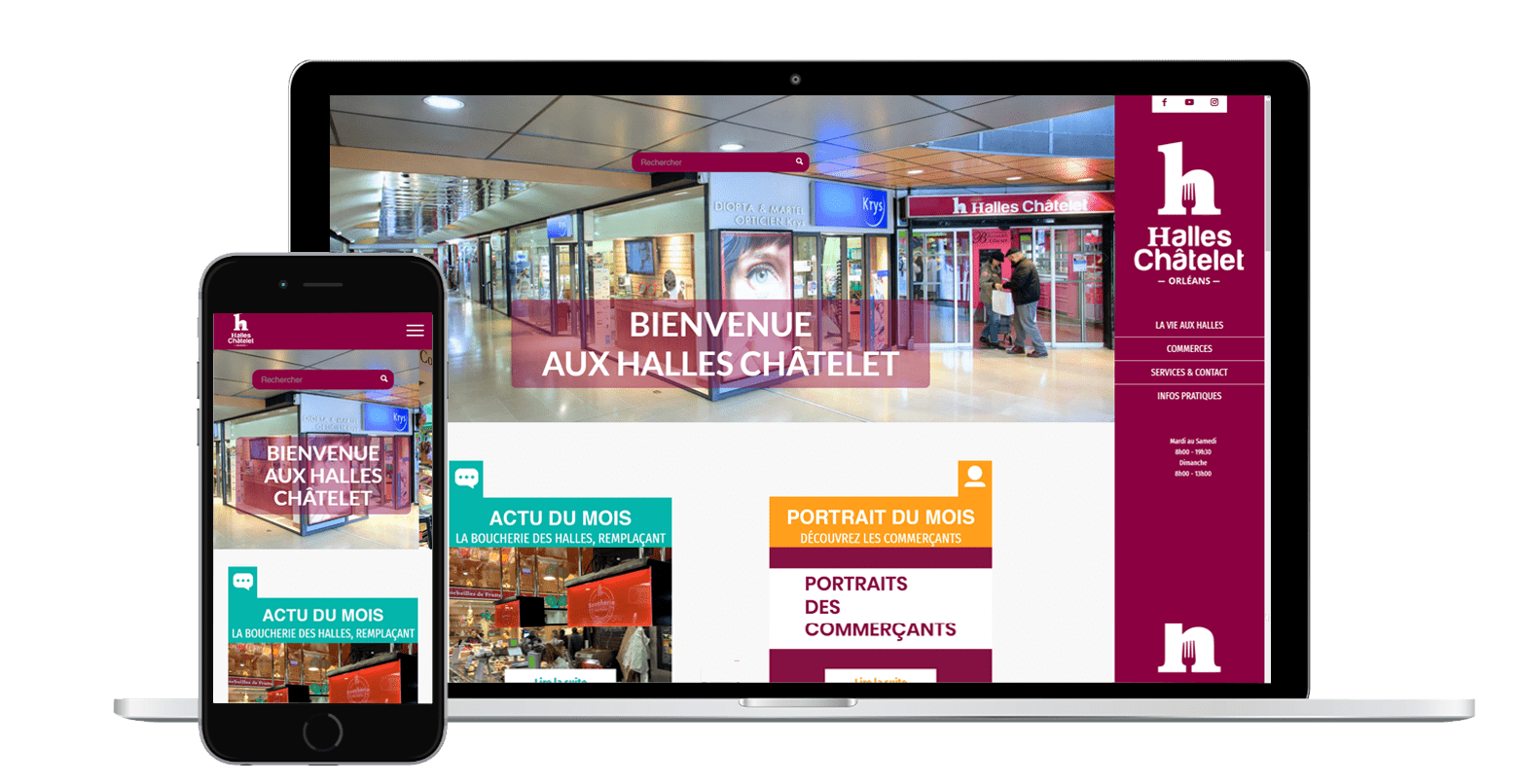 Site Web Les Halles Chatêlet