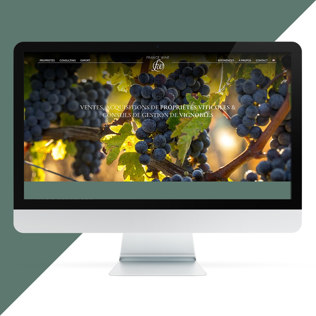 création du site france wine