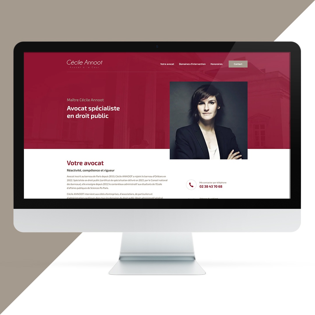 Création du site internet de Cécile Annoot