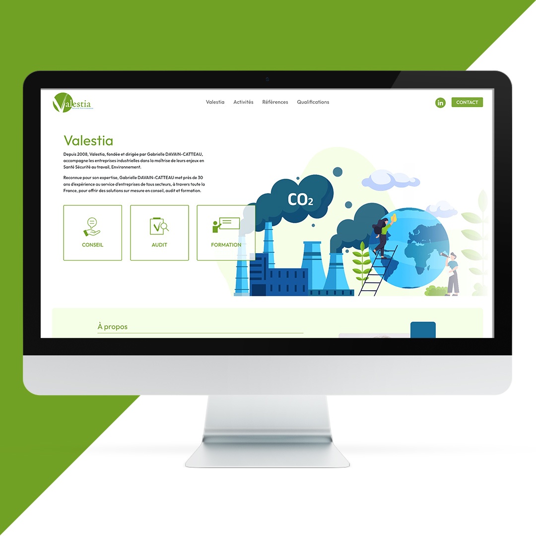 création du site internet valestia